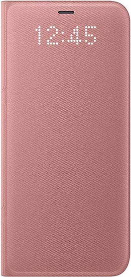 کیف کلاسوری سامسونگ مدل Samsung LED View Flip Cover For Galaxy S8 Plus Pink