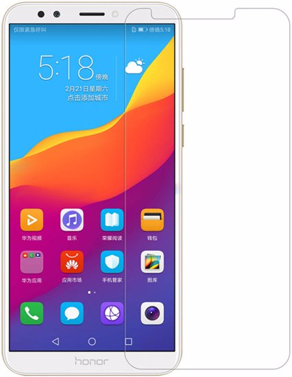 محافظ صفحه نمایش شیشه ای مناسب برای Huawei Honor 7c Front