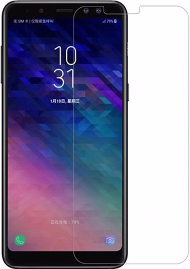 محافظ صفحه نمایش شیشه ای مناسب برای Samsung Galaxy A6 Plus Front