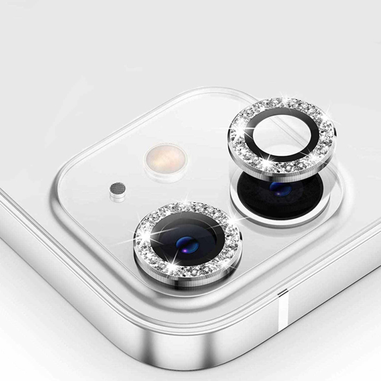 تصویر  محافظ لنز رینگی نگین دار iphone 12