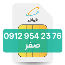 تصویر  سیم کارت دائمی همراه اول 76 23 954 0912